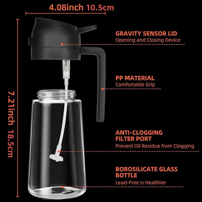 2-in-1 Oil Dispenser & Sprayer Bottle