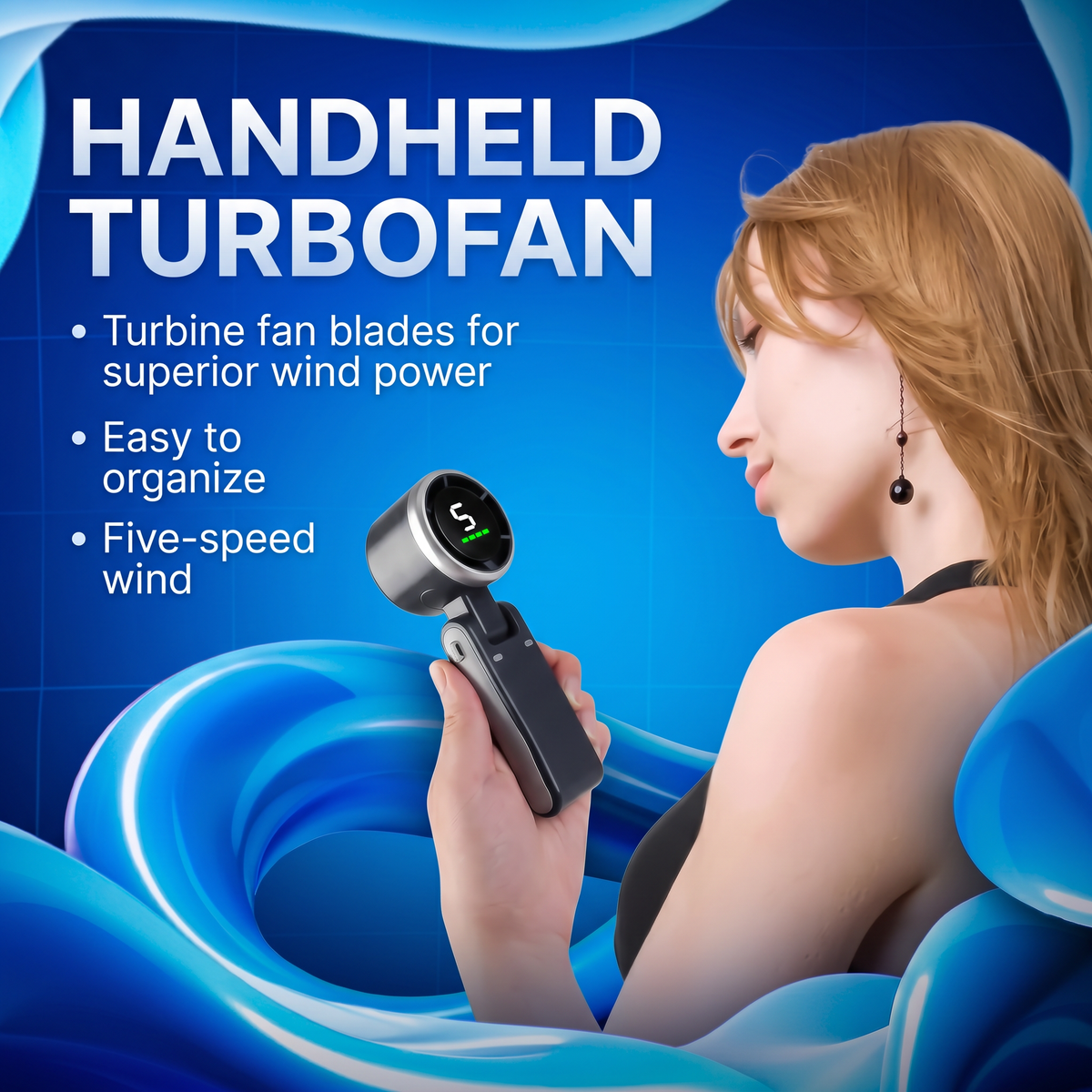 Upgraded Portable Handheld Turbo Fan