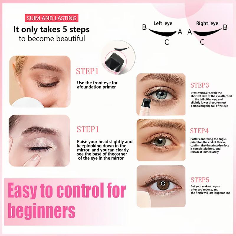 Rotating Dual-Head Eyeliner Stamp Pen