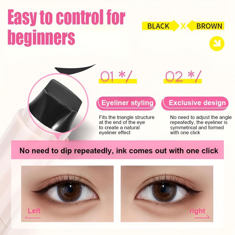 Rotating Dual-Head Eyeliner Stamp Pen