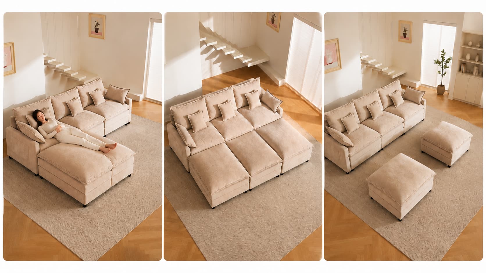Stretch Out On A Roomy Sectional—Without Being Stuck With One Layout